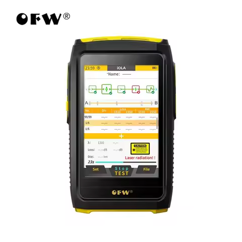 OFW OTDR Active Fiber Live Test 1550nm 20dB Optical Fiber Reflectometer Touch Screen OPM VFL OLS IOL