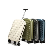 20inch Boarding Trolley Case [Free Box Cover] Ladies Foldable Trolley Case Army Knife Trolley Case Foldable Portable 79.9cm 2 Combination Lock Foldable Trolley Case