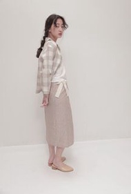 YUER 100%麻質綁帶一片裙✨高級質感 雨兒 台灣設計師品牌