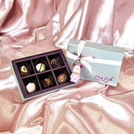 【Diva Life】比利時6入夾心巧克力禮盒(2024金誓執愛) 贈暴力熊