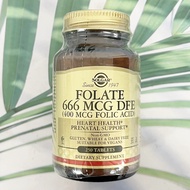 กรดโฟลิก Folate 666 mcg DFE (400 mcg Folic Acid) 250 Tablets (Solgar®)