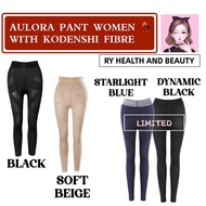 AULORa PANTS WOMEN [BLACK & SOFT BEIGE] FREE BEYUL MASK