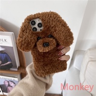 3D Teddy Dog Fluffy Phone Case For Huawei Mate 10 20 Lite Y9S huawei Nova 9 2I 3I 7I 5T P50 P40 Pro P30 P20 P10 Warm Plush Cover Coque