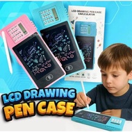 LCD DRAWING PEN CASE CALCULATOR EDUCATIONAL TOY FOR CHILDREN LCD PENCIL CASE CALCULATOR