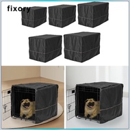 [fixory] Oxford Cloth Dog Crate Cover Dustproof Indoor Portable Universal Washable Dog Kennel Cover 