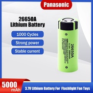 Panasonic 26650A 26650 3.7V 5000mAh Lithium Rechargeable battery For Flashlight Small Fan Batteries