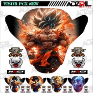 Winshield HONDA PCX 160 visor Sticker NEW DRAGON BALL GOKU keren (038)/Winshield Sticker GOTEN Image/Winshield Sticker GOHAN Image/Winshield Sticker Cool ANIME Cartoon Image/Character visor Sticker/