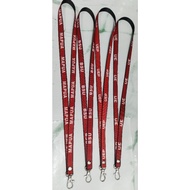 RED MINIMALIST LANYARDS ID LACE WITH SPECIAL HOOK: BSU,TSU,UE, UEP,MAPUA, UNIQLO