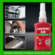 DIAMETRICAL CLEARANCE 0.25mm Loctite 638 50ml RETAIN COMPOUND BEARING WHEEL AXLE SHAFT TURN SKPRO DA