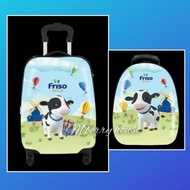 Friso Gold Travel Luggage Bag with Backpack Set