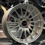 New Sport Rim 15inch Enkei RS05RR 15X7.5JJ ET30 4H100 BIL/SIL (PRICE FOR 1 SET)