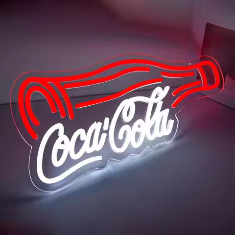 Soda Drink Neon Sign Cola USB Dimmable Neon Lights for Drink Bar Pub Store Restaurant Party Club Wal