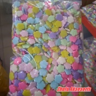1 Pound 1/2 Pound Pastel Flower Mote Beads