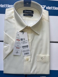 Áo sơ mi nam Việt Tiến tay ngắn vạt bầu (1S1890)