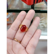 Cincin Batu Jade Emas Suasa 375/18K