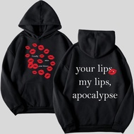 GENENTIL - Black Edition Hoodie Sweater Jacket - My Lips Apocalypse