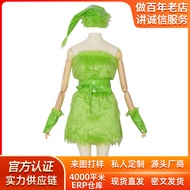 Christmas Green Monster Costume COS Costume Thief Monster Costume Furry Green Chi cospy Stage Perfor