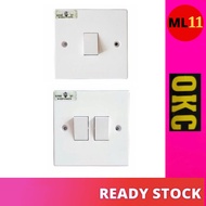 OKC 1 Gang 1 Way / 2 Gang 1 Way Switch Socket UMS201 / UMS202
