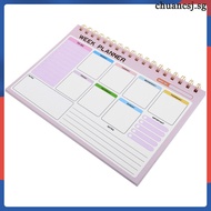 📦 Weekly Planner Notebook Undated Desk Planner Weekly Calendar Wire Binding
