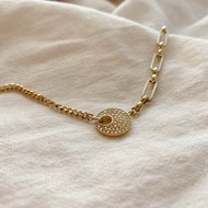 日光小徑-鋯石 黃銅手鍊