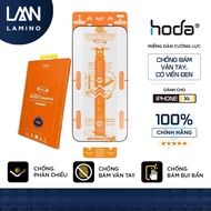 HODA anti-fingerprint matte tempered glass with full black border for iPhone 14 series
