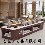 Hotel Double-Sided Buffet Table Cafeteria Nakajima Buffet Table Pick-up Table Restaurant Dessert Dis