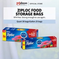 Ziploc Storage Bag Value Pack (Quart 30's / Gallon 25's)