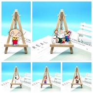 Family Guy Peter Griffin Stewie Brian keychain 6cm Acrylic Mika printed on 2 sides to decorate backp
