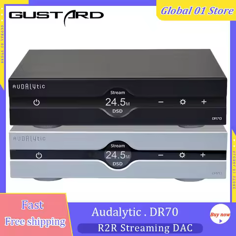 Gustard Audalytic DR70 R2R DAC Basic Edition Streaming DSD512 PCM768 Bluetooth 5.0 LDAC XU316 USB De