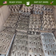 [1 PC] Galvanized Timber Gang Nail Plate Roof Truss 2”X4” 4"X4" Connector Mending Wood Plat Kekuda