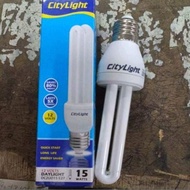 CityLight 12V 15W Energy Saver 2U CFL Bulb Daylight E27 Base