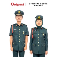 Outpost Set Butang Baju Bush Jacket KRS (Lelaki & Wanita)