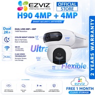Ezviz H90 Dual Lens 4MP + 4MP 2K+ 1440P Pan/Tilt Two Way Talk Color Night Vision WiFi Outdoor Securi