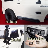 RC Accessories WPL C74 Sidebar/ Footstep - Snorkel - Headlamp Cover