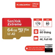 Thẻ Nhớ MicroSDXC SanDisk Extreme V30 A2 64GB - 128GB - 256GB