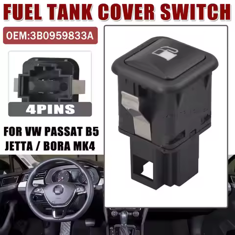 3B0959833A 4 Pins Fuel Tank Cover Switch Release Button For VW Golf 4 IV (1J1) 1.4 16V Volkswagen Bo