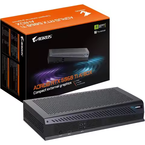 Big Discount RTX 5060 Ti AI Box 16GB GDDR7 128-bit PCIe 5.0 DP 2.1b Hawk Fan Thermal Gel Thunderbolt