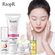 RtopR FDA Natural Plant Extracts Set Mango Exfoliating Cream+Mango Soothing Facial Cream+Vitamin C S