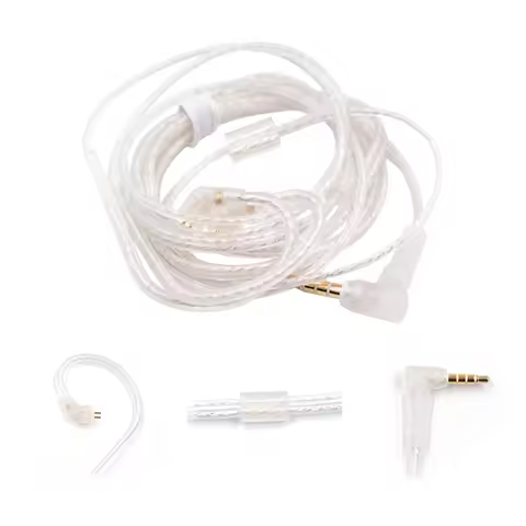 KZ Earphone Cable Silver plated Upgrade Cable Standard Gold-plated Headset Wire 2PIN With Mic For KZ