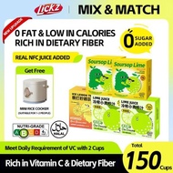LICKZ JUICE MIX & MATCH Lime Calamansi Ice Lemon Tea SoursopLime Juice Beverage Concentrate - BUNDLE