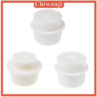 [Chiwanji] White Silicone Stoppers Plugs Rubber Stoppers Plug Bung for Flask Test Tube