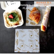 Paper wax 18x18cm Paper base, 50 pieces, checkered pattern