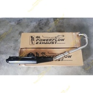 GL RACING YAMAHA Y15 / Y15ZR (32MM/35MM) / LC 135 LC135 4S 5S (28MM) EXHAUST PIPE POWER FLOW EKZOS
