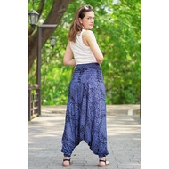 New Samurai Pants Hmong Harem Aladdin Dress Wear To The Beach Loose Fit Memory Cloth by YourCozy