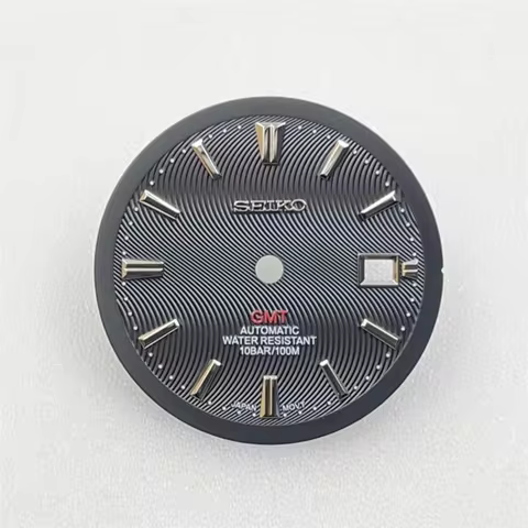 34mm NH34 dial mechanical watch Presage dive watch dial GMT dial titanium alloy parts for Seiko mod