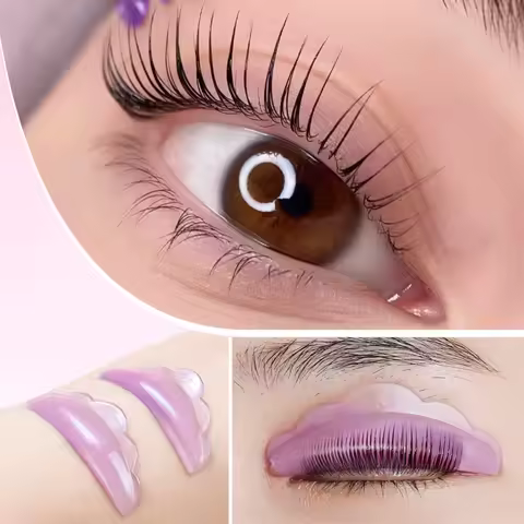 5 Sizes Lash Lift Shields, No Glue Eyelash Lifting Shield Self Sticky Lash Lift Rods, Lami Laminatio