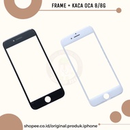 OCA GLASS + LCD GLASS FRAME IP 8 / SE 2020 FULLSET GLUE