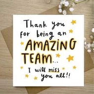 1pc Greeting Card, Farewell Card, Birthday Card, Colleague Card, New Job Card, Funny Resignation Car