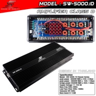 SOUNDWAVE เพาเวอร์แอมป์ CLASS D 2CH SW-5000D 5000W ขั้วทองเหลือง ขับลำโพงซับ 10นิ้ว 12นิ้ว 15นิ้ว เพ