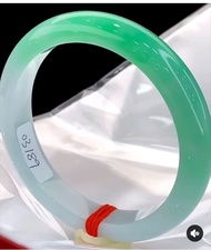 緬甸翡翠天然A貨手鐲，正陽綠及春紫；圈口：57.5，值得收藏！